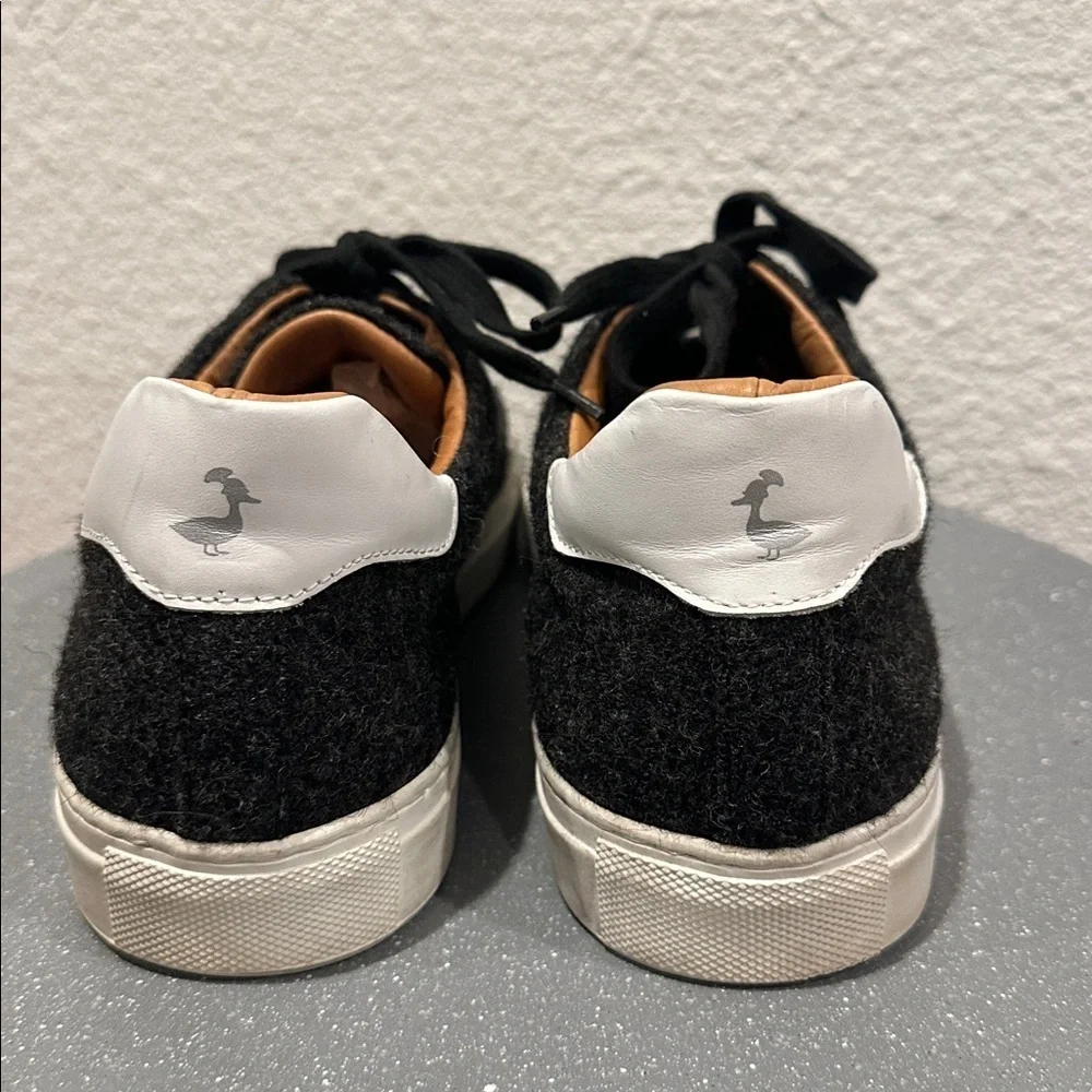 Monaco Duck Men's Black Wool Sneakers